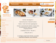 Tablet Screenshot of mazsolakonyhaja.hu